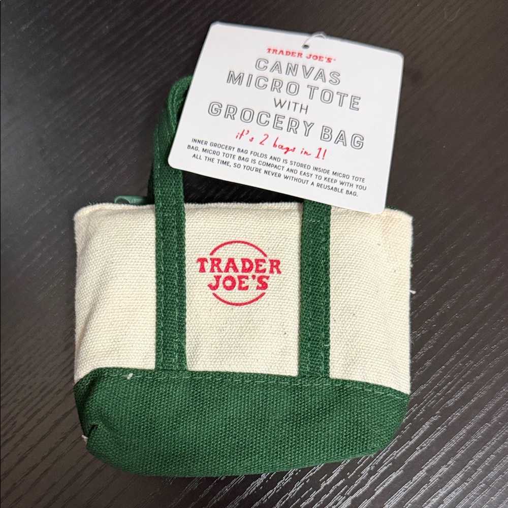 Trader Joe's Canvas Micro Tote